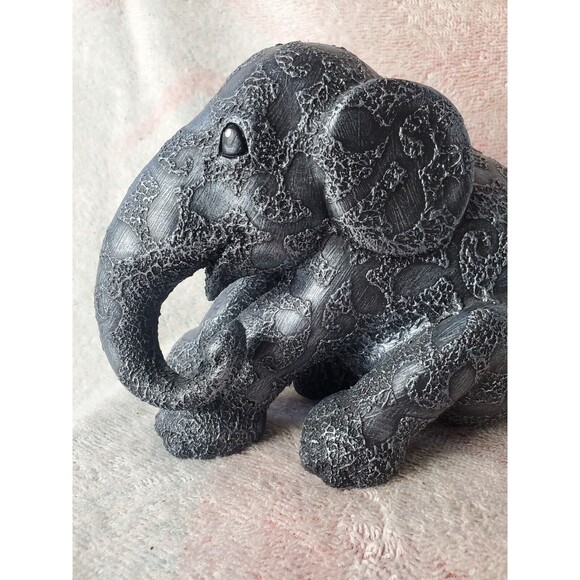 Elephant Parade Silver Clover Limited Edition Original 2016 Resin Figure 7"x6" - Picture 10 of 16